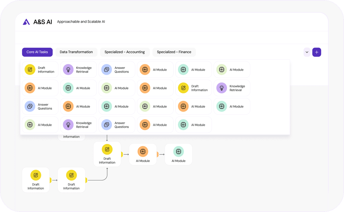 Scalable AI Workflow Screen 1