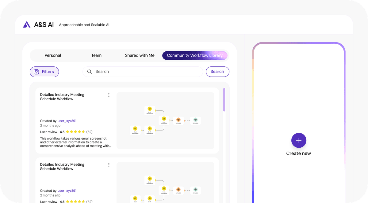Scalable AI Workflow Screen 4
